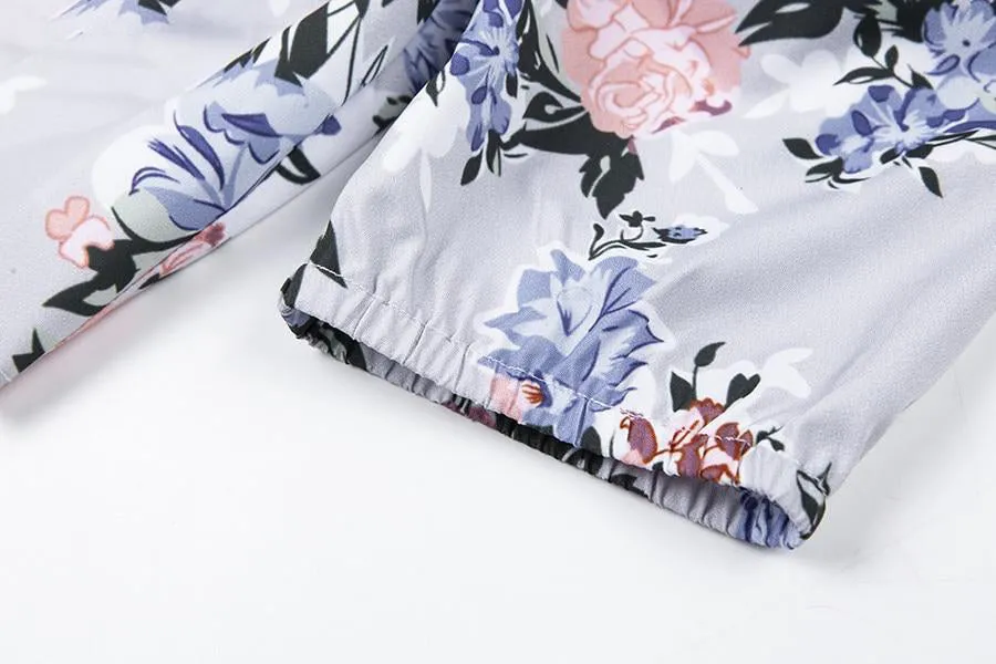 Elegant Office Floral Square Collar Sequined Puff Sleeve Crop Top