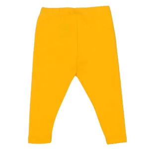 Infant Girls Plain Basic Tights - Citrus