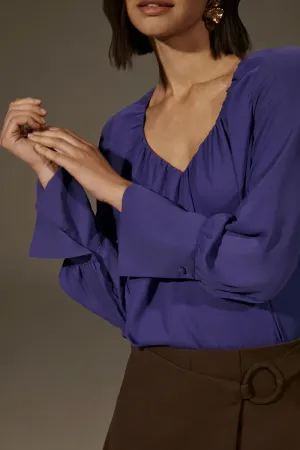 Meta Cuffed Blouse